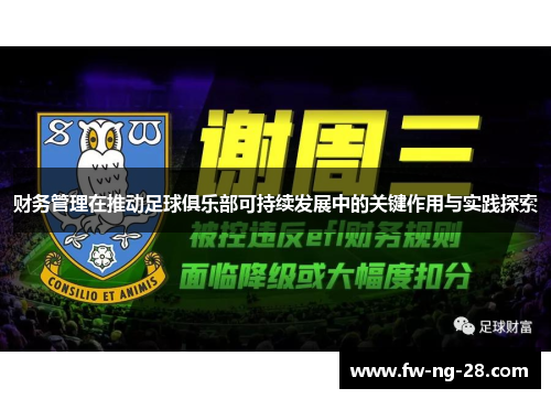 财务管理在推动足球俱乐部可持续发展中的关键作用与实践探索 财务管理在推动足球俱乐部可持续发展中的关键作用与实践探索
