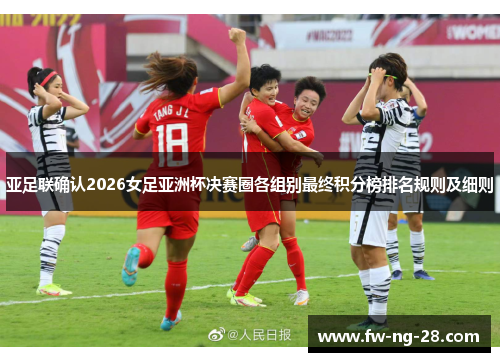 亚足联确认2026女足亚洲杯决赛圈各组别最终积分榜排名规则及细则